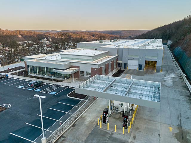 operations-and-maintenance-above An overhead view of the STS operations and maintenance facility.
